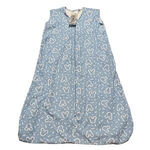 Disney Halo Sleepsack Blue White Kids Pajamas Mickey Mouse 6-12 months Medium M